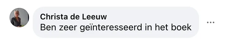 Facebook reactie van een lezer