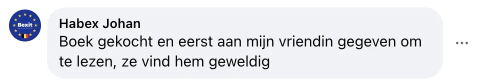 Facebook reactie van een lezer