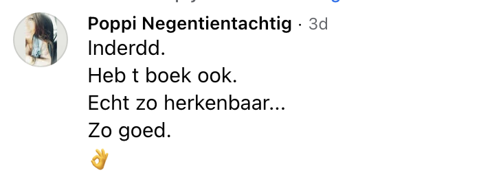 Facebook reactie van een lezer